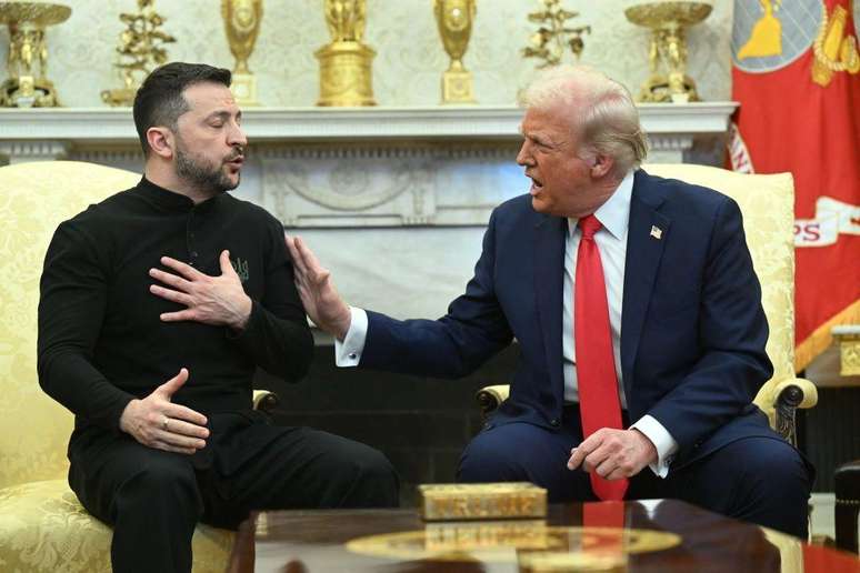 Essa ser&aacute; primeira visita de Zelensky a Washington ap&oacute;s ter sido repreendido publicamente por Trump e seu vice-presidente J.D. Vance no Sal&atilde;o Oval em fevereiro