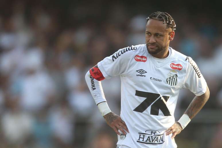 Neymar Jr, em duelo do Santos contra o Vasco