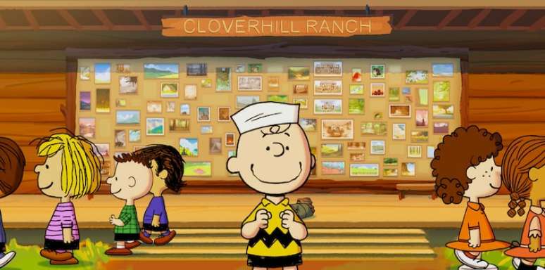 Nas tirinhas, a turma de Charlie Brown n&atilde;o gosta de viajar at&eacute; o acampamento de ver&atilde;o