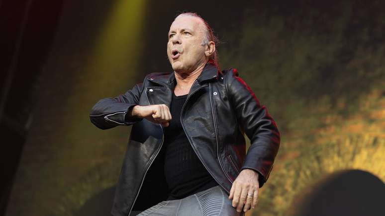 Bruce Dickinson, vocalista do Iron Maiden, em 2025 -