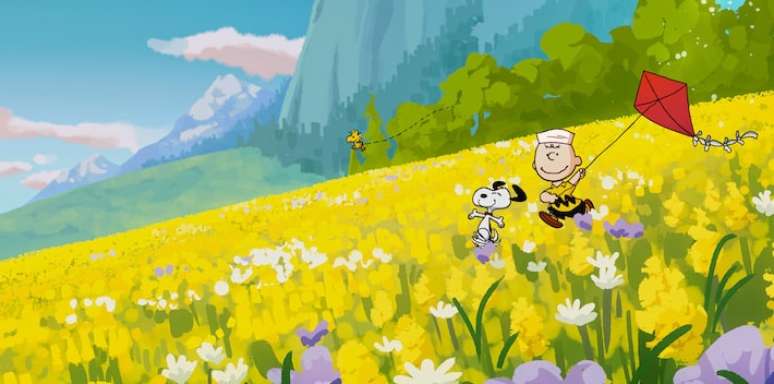 Como &eacute; de costume, Snoopy e Woodstock vivem uma aventura paralela