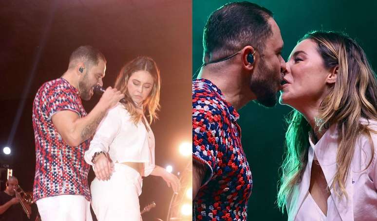 Hot climate! From the outside, Paolla Oliveira Balla and Stars in exchange for caresses with Dogogo Nogueira on stage