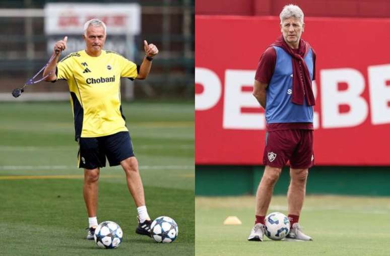 Fotos: Divulga&ccedil;&atilde;o / Fenerbahce e Lucas Mer&ccedil;on / Fluminense - Legenda: Mourinho elogiou o t&eacute;cnico Renato Ga&uacute;cho, do Fluminense