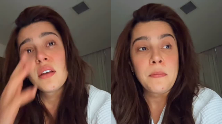 Lauana Prado cries when he comments on the a plane door open during the flight: “a lot of despair” Lauana Prado cries when he comments on the a plane door open during the flight: “a lot of despair”