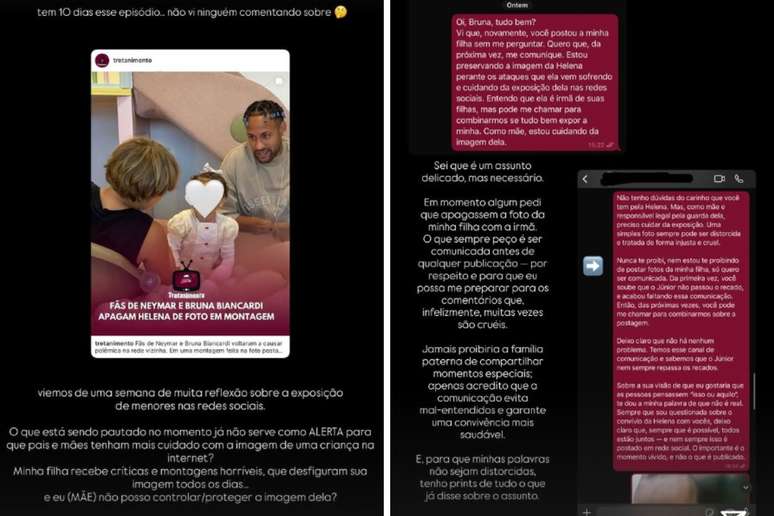 Amanda Kimberlly faz pronunciamento após Biancardi apagar foto de Helena