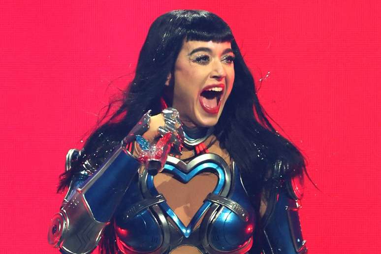 Katy Perry durante show da turnê 'The Lifetimes Tour'