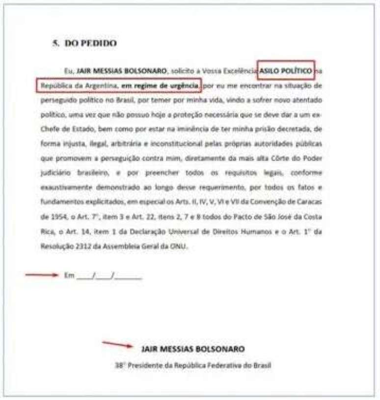 PF encontra mensagens de Bolsonaro planejando asilo pol&iacute;tico na Argentina -