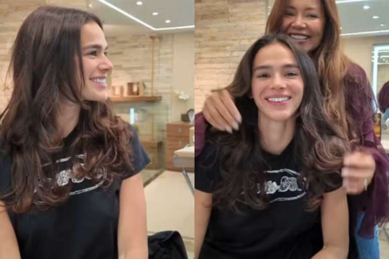 Bruna Marquezine após mudança no visual