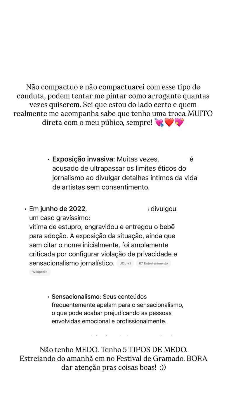 Bella Campos detona Leo Dias ap&oacute;s ser chamada de arrogante em programa de TV