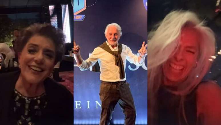 Leda Nagle, Ot&aacute;vio Mesquita e Adriane Galisteu