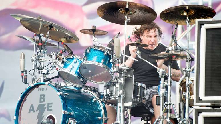 Abe Cunningham, do Deftones, em 2016 -