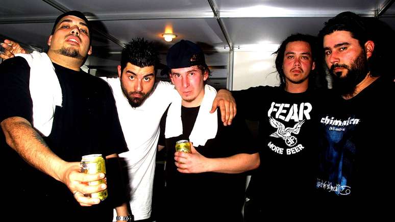 Deftones nos bastidores do Rock in Rio 2001 -
