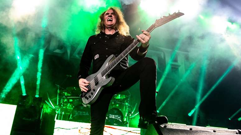 David Ellefson com o Megadeth em 2020 -