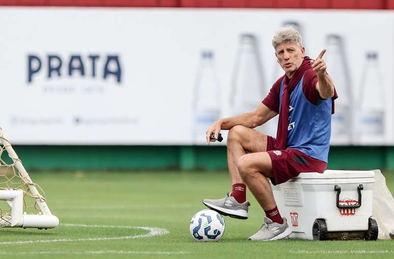 Renato Ga&uacute;cho durante treinamento do Fluminense no CT Carlos Castilho &ndash;