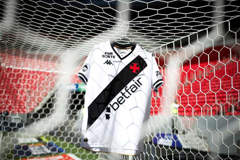 Escudo do Vasco no Estádio Mané Garrincha ( Fotos: Matheus Lima/Vasco.)