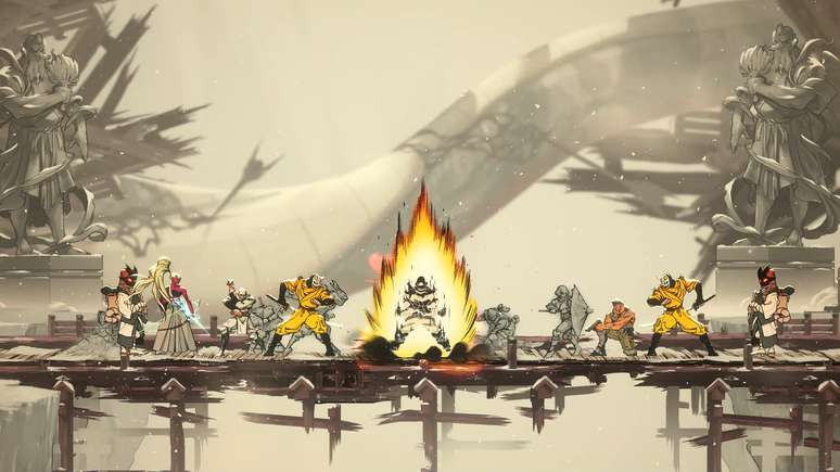 O design artístico 2D um dos pontos mais impressionantes do jogo