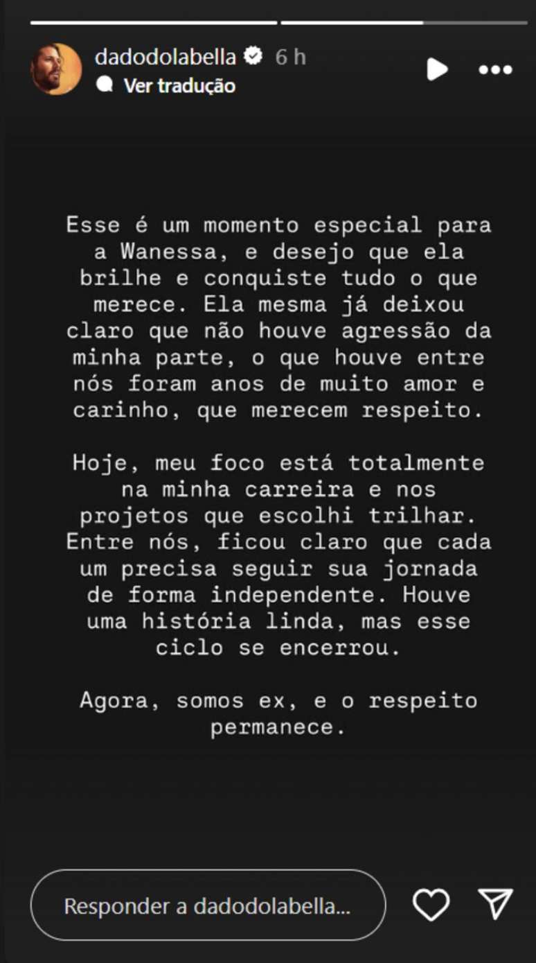 Post made by actor Dodo Dolabella after voices of aggression, denied by him Post made by actor Dodo Dolabella after voices of aggression, denied by him