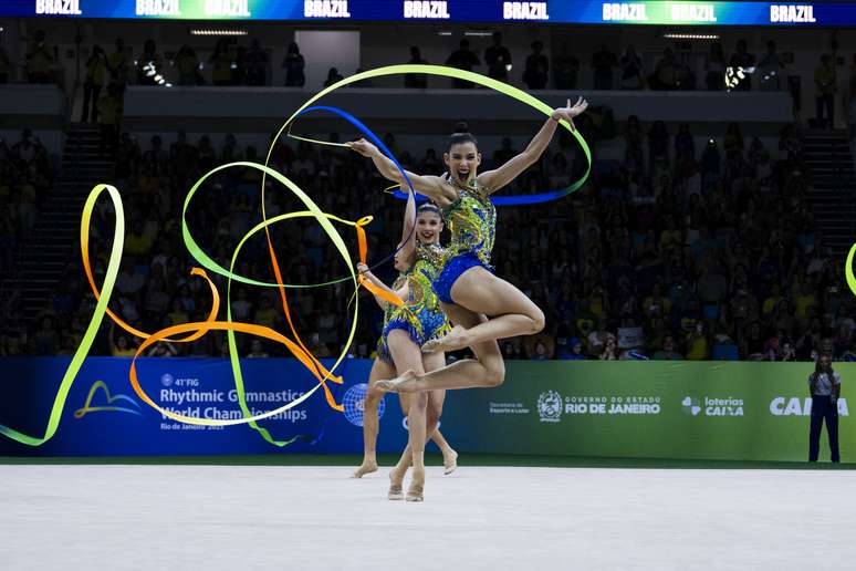 Equipe brasileira no Mundial de Ginástica Rítmica