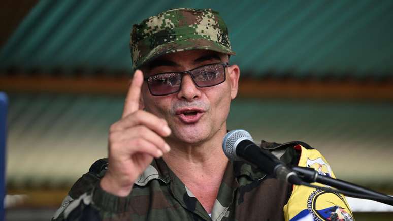 Comandante dissidente das FARC conhecido como Iván Mordisco. (Imagem ilustrativa)