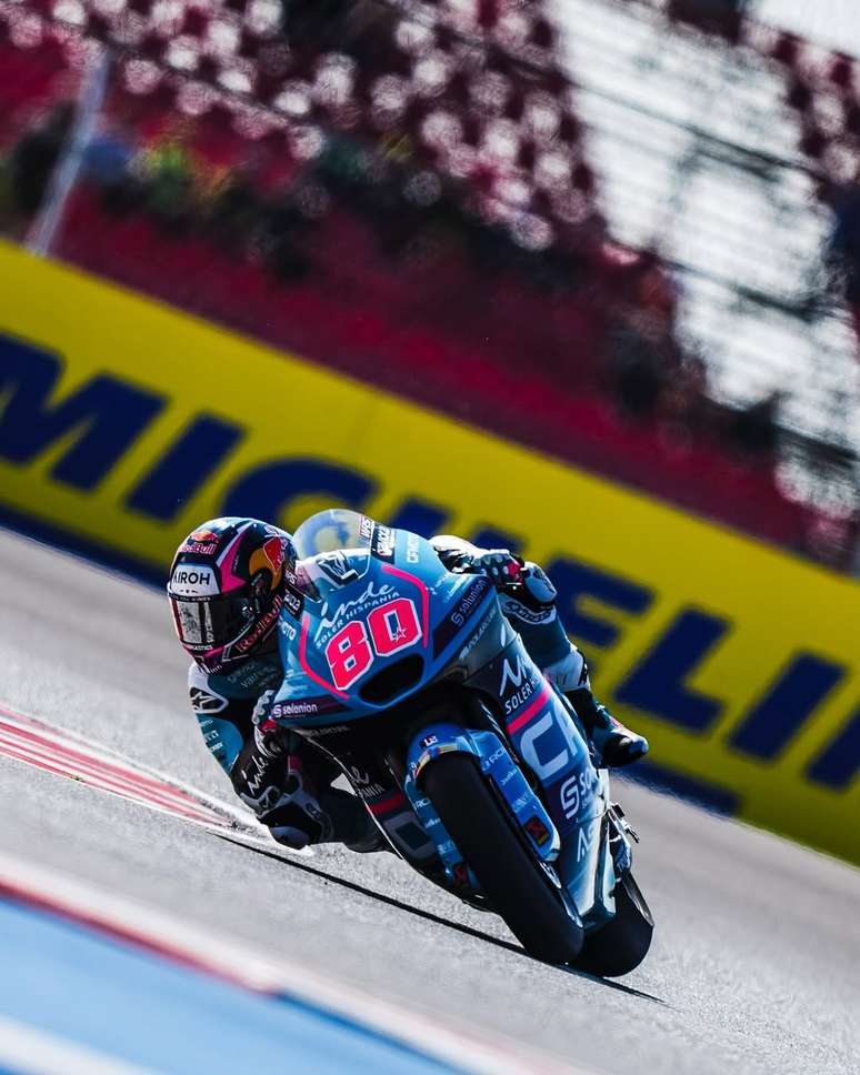 Campeão da Moto3 em 2024, David Alonso vence pela primeira vez na Moto2