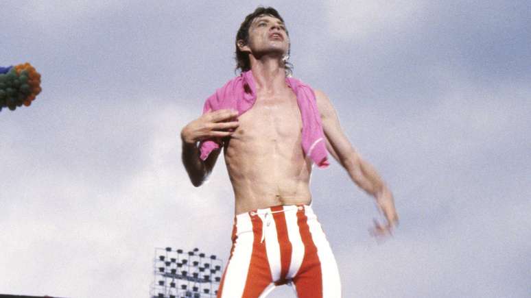Mick Jagger, dos Rolling Stones, em 1982 -
