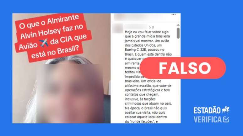Admiral Alvin Holsey was not at the American Air Force plane which landed in Brazil Admiral Alvin Holsey was not at the American Air Force plane which landed in Brazil