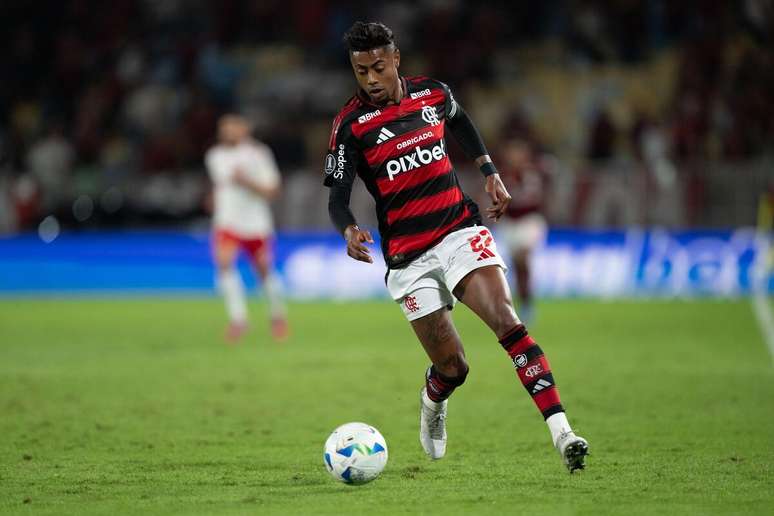 Bruno Henrique (Flamengo) durante jogo contra o Internacional, no dia 14.08.2025 
