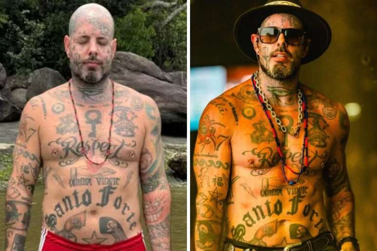 From left to right: Tico Santa Cruz before and after