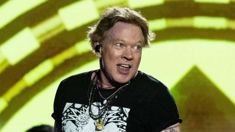 Axl Rose, do Guns N' Roses, em 2023 -