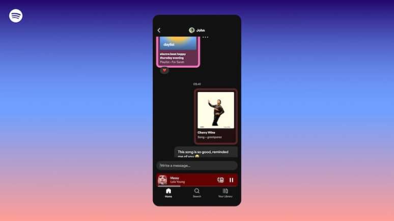 Spotify vai lançar chat no aplicativo.