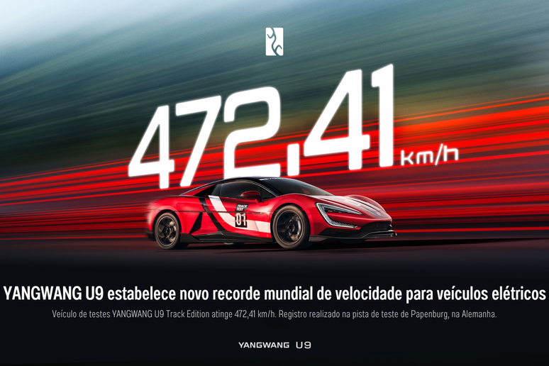 Yangwang U9 Track Edition, orgulho da BYD: 472,41 km por hora
