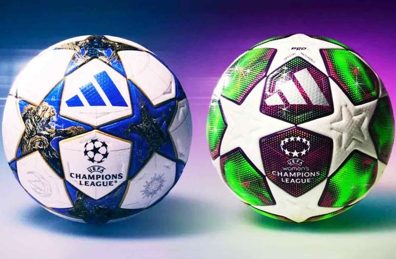 A bola masculina traz um design inspirado no c&eacute;u noturno, enquanto a feminina se inspira no espa&ccedil;o e nas auroras boreais &ndash;