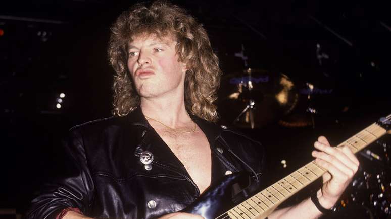 Roland Grapow em show com o Helloween em 1989 -