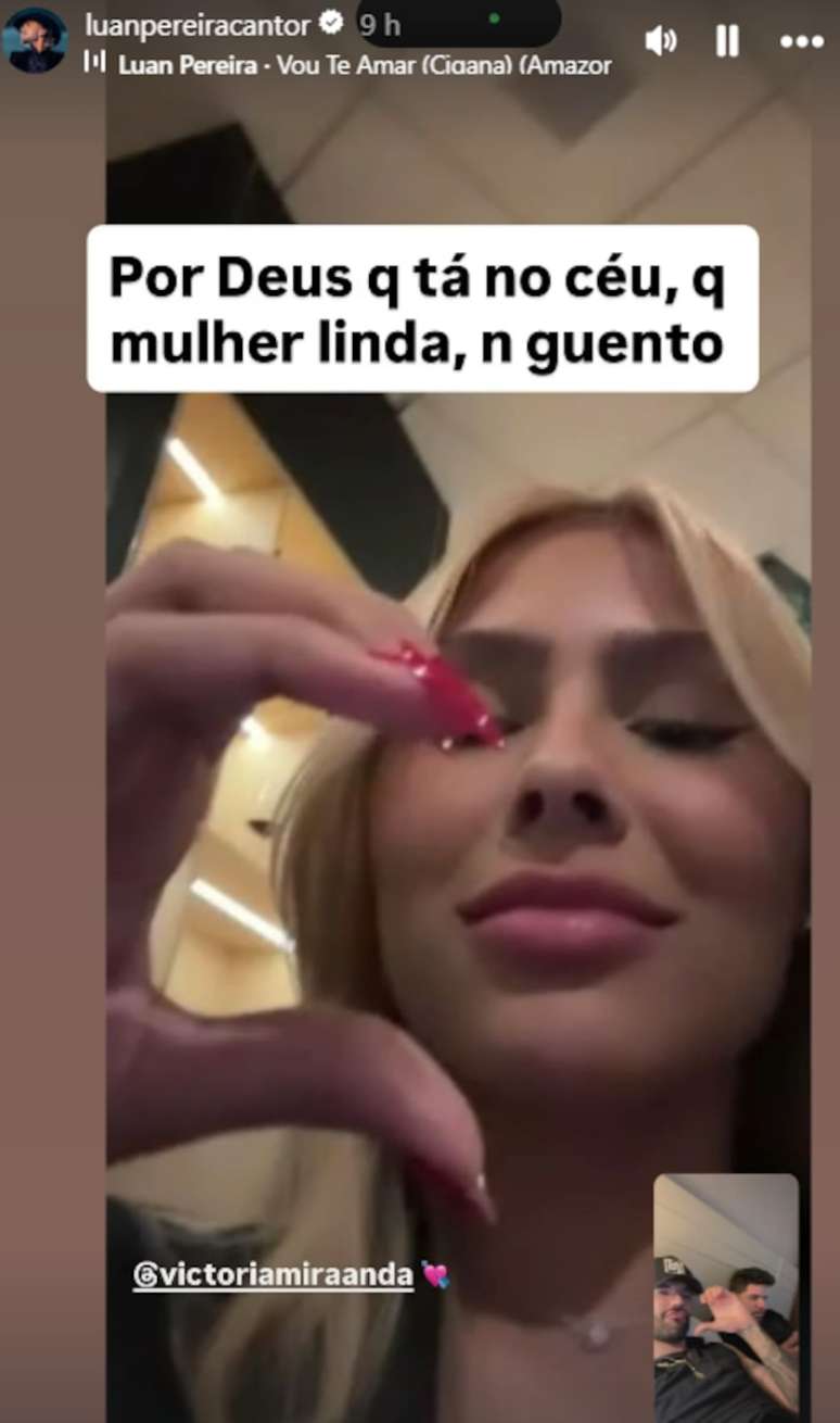 Luan Pereira mostra novo romance com a influenciadora Victoria Miranda