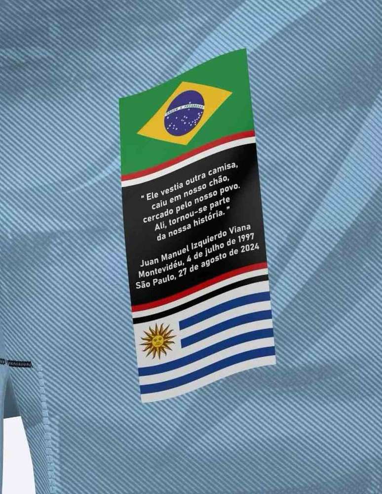 S&atilde;o Paulo lan&ccedil;a camisa em homenagem ao zagueiro Izquierdo &ndash;