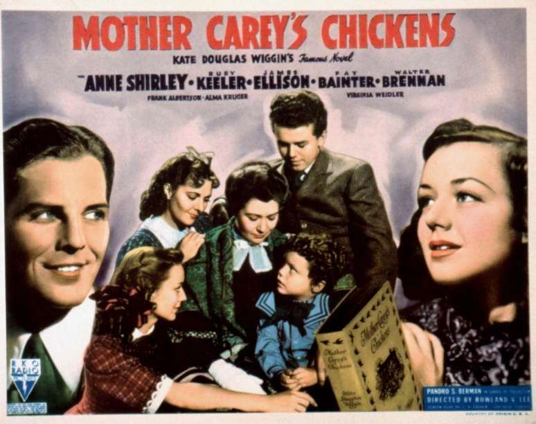 Cart&atilde;o postal do primeiro filme de Donnie Dunagan (o garotinho sentado no colo da m&atilde;e), de 1938