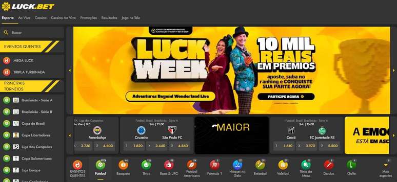 Casa conta com diversas promoções para suas bets