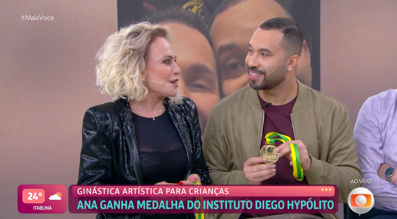 Ana Maria Braga e Gil do Vigor no Mais Você