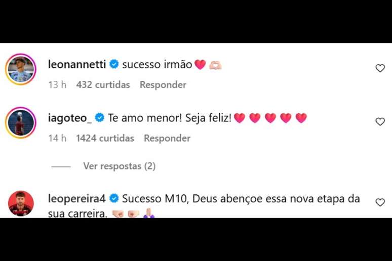 Jogadores do Flamengo se despedem de Matheus Gon&ccedil;alves &ndash;