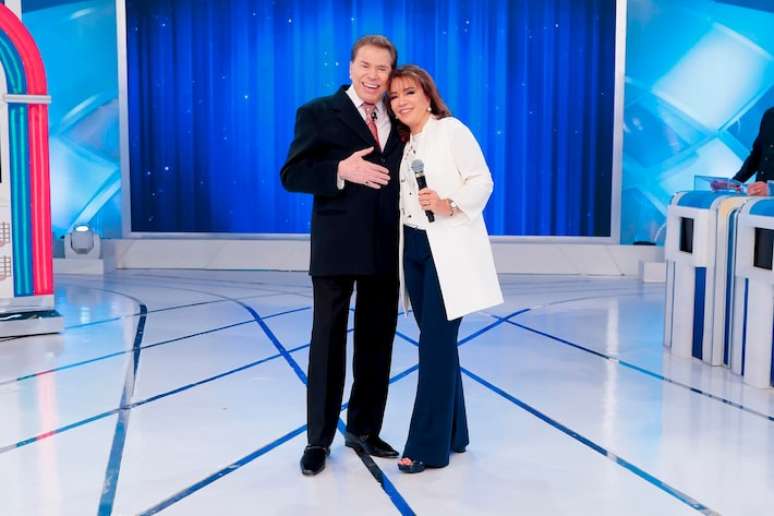 Silvio Santos e Íris Abravanel