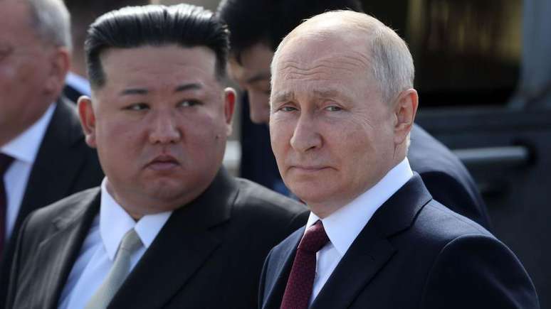 A invas&atilde;o da Ucr&acirc;nia pela R&uacute;ssia aproximou Kim Jong Un e Vladimir Putin