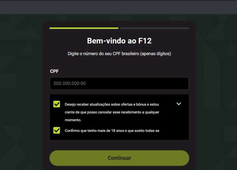 É preciso abrir uma conta antes de depositar