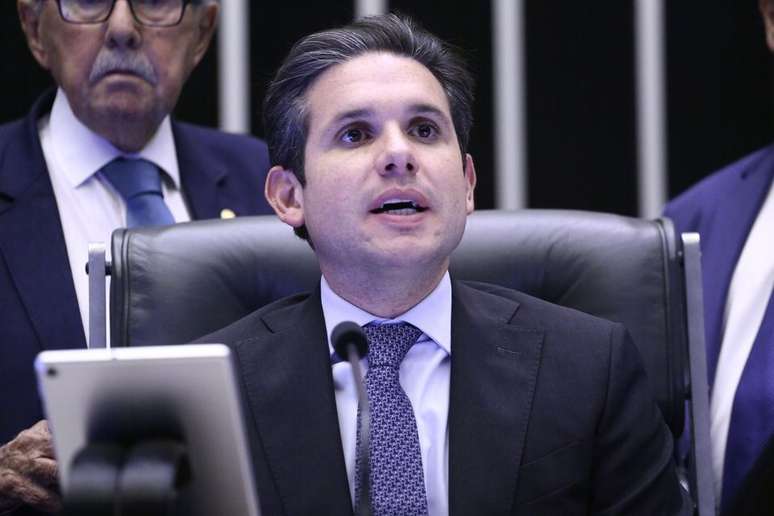 Discussão e votação de propostas legislativas. Presidente da Câmara dos Deputados, Hugo Motta (REPUBLICANOS - PB)