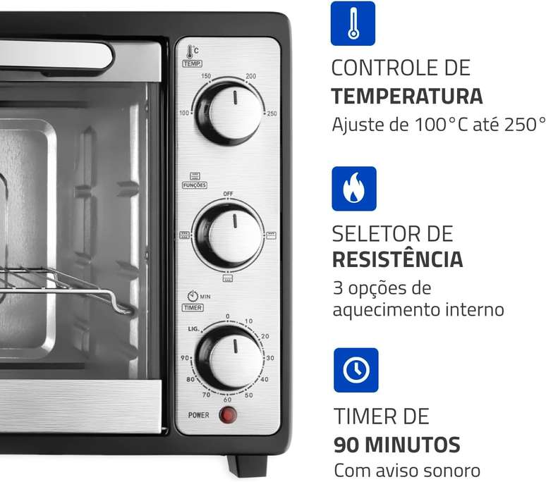  Forno El&eacute;trico 52L Grand Family II