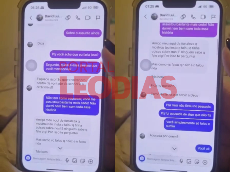 Print divulgado por Karol Cavalcante ao portal L&eacute;o Dias &ndash;