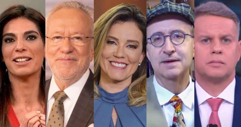Andr&eacute;ia Sadi (Globo e GloboNews), Alexandre Garcia (canal pr&oacute;prio no YouTube), Natuza Nery (GloboNews), Reinaldo Azevedo (BandNews) e Leandro Magalh&atilde;es (CNN Brasil) est&atilde;o entre os jornalistas mais influentes da TV aberta
