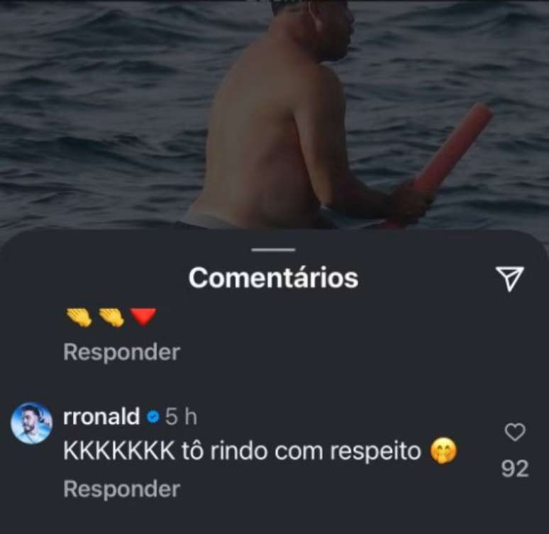 Post where Ronald makes fun of his father
