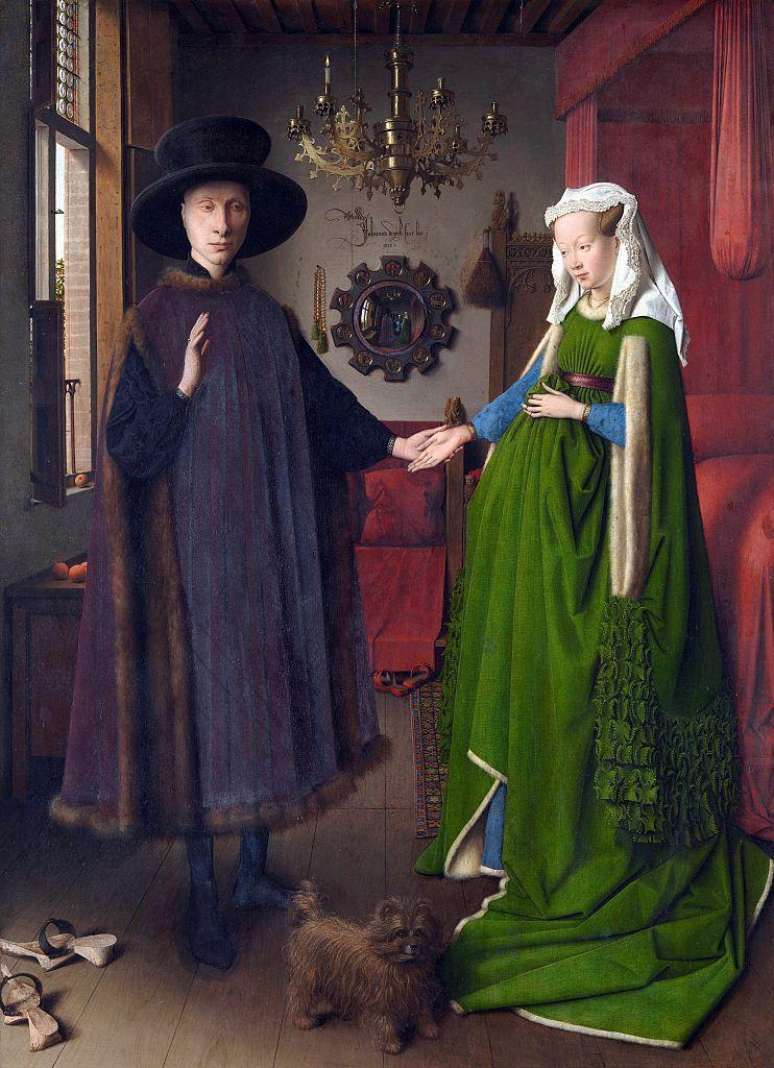 O Casal Arnolfini, de Jan van Eyck (1434)