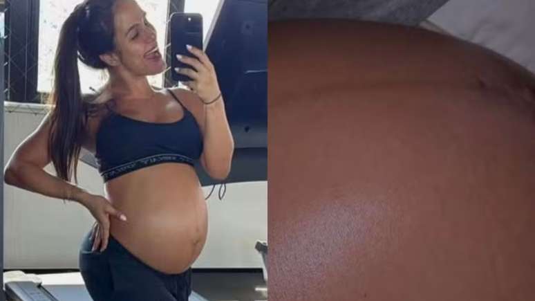 Pregnant, Carol Peixinho shows the belly and shows the movements of his son: “Show Give”
