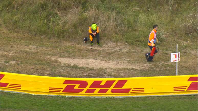 Lando Norris após abandono no circuito de Zandvoort
